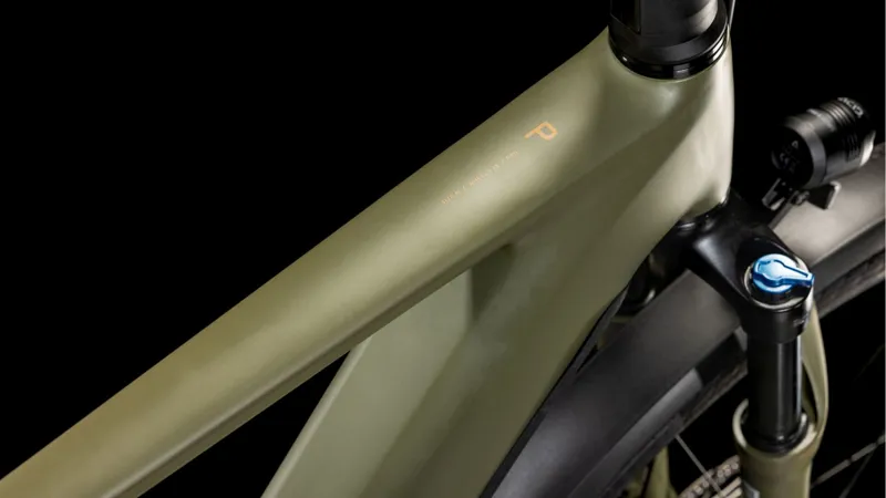 Cube Kathmandu Hybrid Pro Electric Bike in Dusty Olive/Gold-1